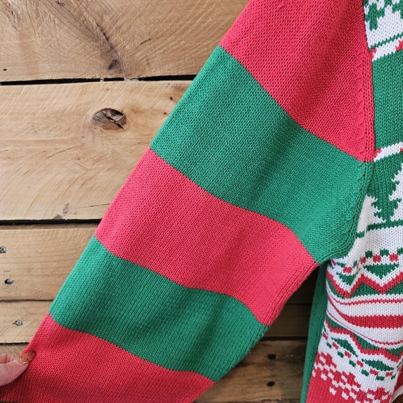 Spencer's Workshop light up ugly Xmas sweater "Merry Xmas F'ers" unisex size L - Picture 5 of 7